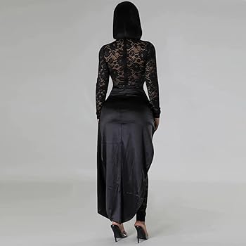 Amazon.com: FXVZVFES Sexy Lace Jumpsuit Set for Women Long